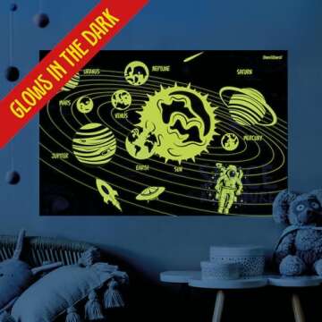 Glow-in-the-Dark Galaxy Puzzle for Kids - 100 Piece Set