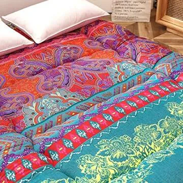 MAXYOYO Bohemian Futon Mattress - Stylish Floor Comfort