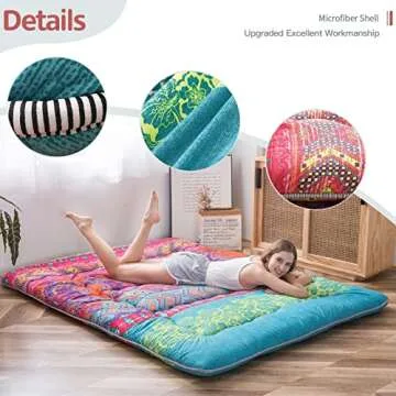 MAXYOYO Bohemian Futon Mattress - Stylish Floor Comfort