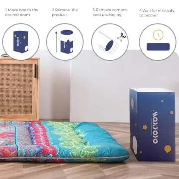 MAXYOYO Bohemian Futon Mattress - Stylish Floor Comfort