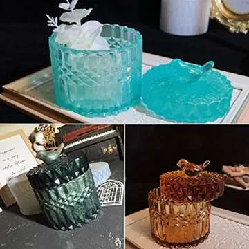Silicone Crystal Box Resin Mold with Bird Handle for Crafts