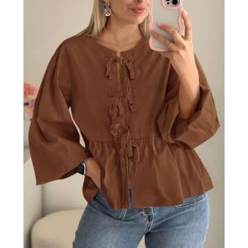 Stylish PRETTYGARDEN Babydoll Blouse for Every Occasion