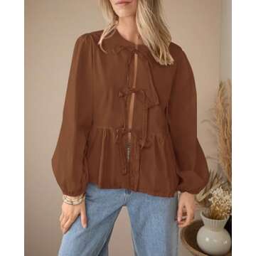 Stylish PRETTYGARDEN Babydoll Blouse for Every Occasion