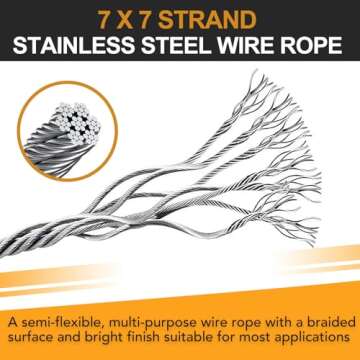 LAICCUM Safety Cables for Stage Lights - 4 Pack, 150LB Load