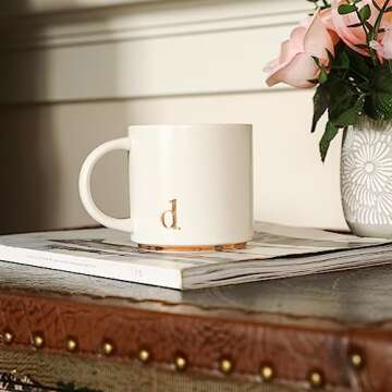 Elegant Monogram Ceramic Mugs - Perfect Gift for All Occasions