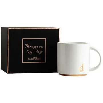 Elegant Monogram Ceramic Mugs - Perfect Gift for All Occasions