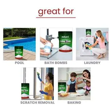 Milliard 2lbs Baking Soda / Sodium Bicarbonate USP - 2 Pound Bulk Resealable Bag