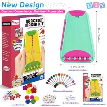 Fun Friendship Bracelet Making Kit for Kids Ages 6-12
