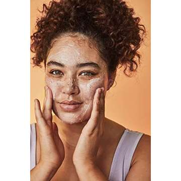 Kopari California Glow Enzyme Exfoliating Face Scrub, Clarifying & Brightening Skin Exfoliation Facial Scrub, Supports Anti-Aging, 100% Organic Coconut Oil, Cruelty Free, Vegan, 1.5 Fl Oz