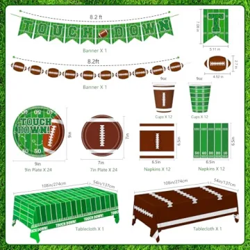 Football Party Decorations Essential Supplies for Game Day