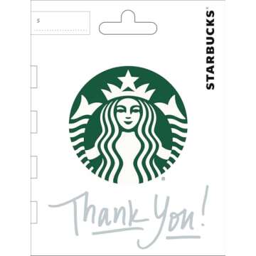 Starbucks Thank You Gift Card - $25 Perfect Gift for Coffee Enthusiasts