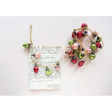 Creative Co-Op Mercury Glass Ball Ornament Garland