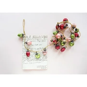 Creative Co-Op Mercury Glass Ball Ornament Garland