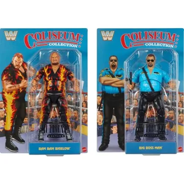 Mattel WWE Bam Bam Bigelow Big Boss Man 6-inch Action Figures