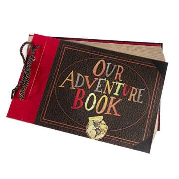 Pulaisen Our Adventure Book Scrapbook Pixar Up Handmade DIY Family Scrapbooking Album with Embossed ...