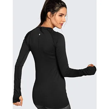 CRZ Yoga Seamless Athletic Running Top for Women