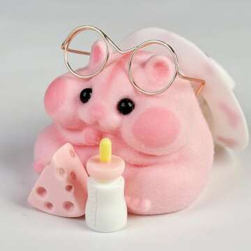 Handmade Taba Squishy Hamster Toy - Soft Silicone Fidget Plushie for All Ages