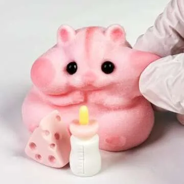 Handmade Cute Squishy Hamster Toy for Stress Relief