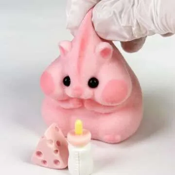 Handmade Cute Squishy Hamster Toy for Stress Relief