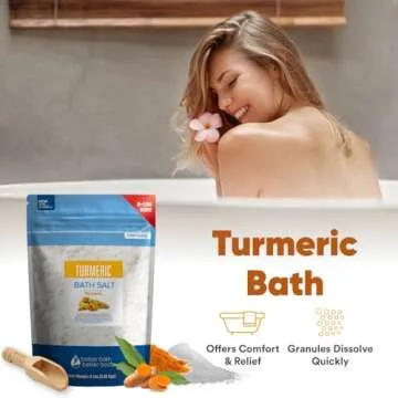 Turmeric Bath Salt 128 Ounces USP Epsom Salt and Essential Oils