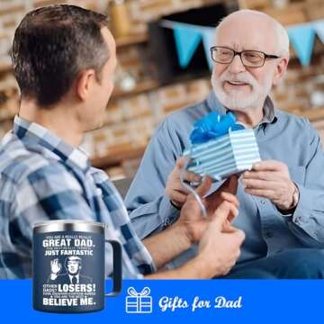 Abledn Gifts for Dad from Daughter, Son - Dad Gifts from Daughter, Son for Fathers Day - Birthday Gifts for Dad, Funny Dad Birthday Gifts - Dad Mug 14Oz