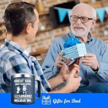 Abledn Gifts for Dad from Daughter, Son - Dad Gifts from Daughter, Son for Fathers Day - Birthday Gifts for Dad, Funny Dad Birthday Gifts - Dad Mug 14Oz