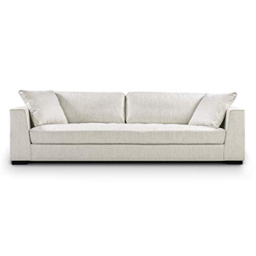 POLY & BARK Capri Fabric Sofa in Bright Ash - Luxury Comfort