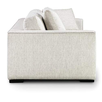 POLY & BARK Capri Fabric Sofa in Bright Ash - Luxury Comfort