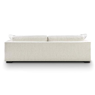 POLY & BARK Capri Fabric Sofa in Bright Ash - Luxury Comfort