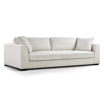 POLY & BARK Capri Fabric Sofa in Bright Ash - Luxury Comfort