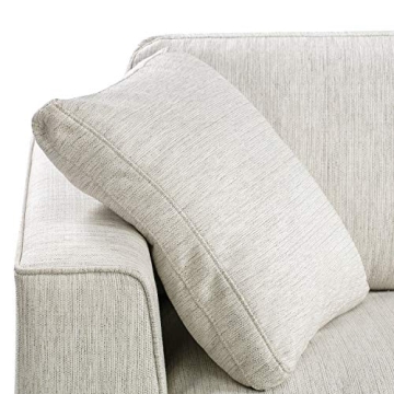 POLY & BARK Capri Fabric Sofa in Bright Ash - Luxury Comfort