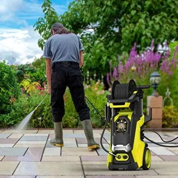 Electric Pressure Washer 4500 PSI 3.2 GPM Touch Screen Adjustable Pressure,4 Nozzles and 500ml Foam Cannon Power Washer Cleaning for Patio