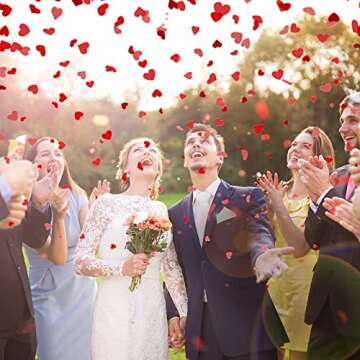 Valentine's Day Heart Confetti - 1000 Pcs Wedding Decor