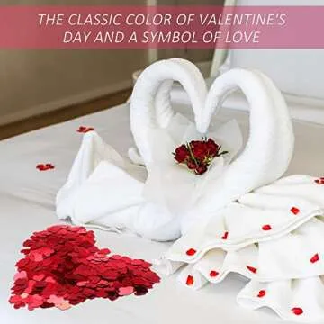 Valentine's Day Heart Confetti - 1000 Pcs Wedding Decor