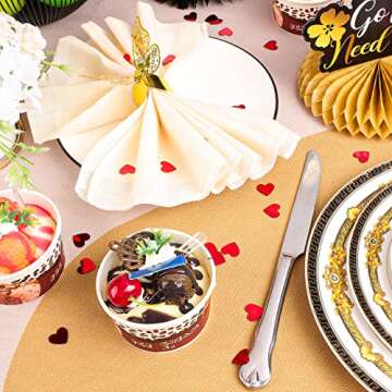 Valentine's Day Heart Confetti - 1000 Pcs Wedding Decor