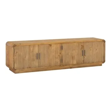 Monterey Media Cabinet Rustic Blonde for Modern Homes