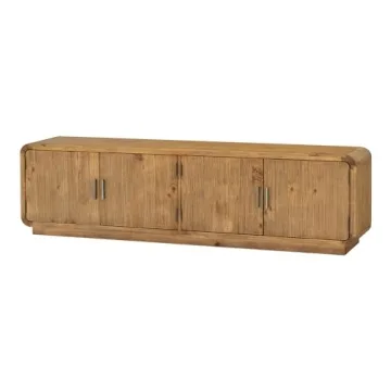 Monterey Media Cabinet Rustic Blonde for Modern Homes