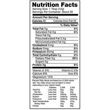 Nutiva Organic Premium Raw White Chia Seeds, 12 Oz, USDA Organic, Non-GMO, Whole 30 Approved, Vegan, Gluten-Free & Keto, Nutrient-Dense Seeds with 3g Protein & 5g Fiber for Salads, Yogurt & Smoothies