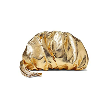 Stylish Rebecca Minkoff Ruched Clutch - Elegant Vegan Leather Handbag