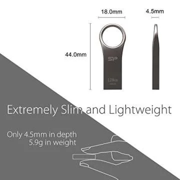 Silicon Power 128GB USB 3.0/3.1 Gen1 USB Flash Drive Jewel J80