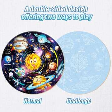 SYNARRY Solar System Floor Puzzle - 70 Piece Educational Toy for Kids Ages 4-8