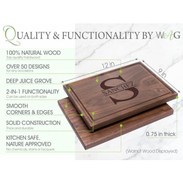 Personalized Engraved Cutting Board - Ideal Wedding Gift