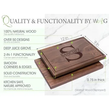 Personalized Engraved Cutting Board - Ideal Wedding Gift