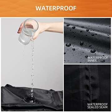 NOELIFE Carry Cover for Ooni Koda 16 Pizza Oven, Accessories for Ooni 16, Waterproof Pizza Maker Cover with Top Pocket for Attachments, with Straps in the Bottom for Fixation (Oven Not Included)