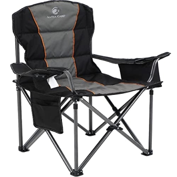 ALPHA CAMP Oversized Camping Chair for Outdoor Comfort