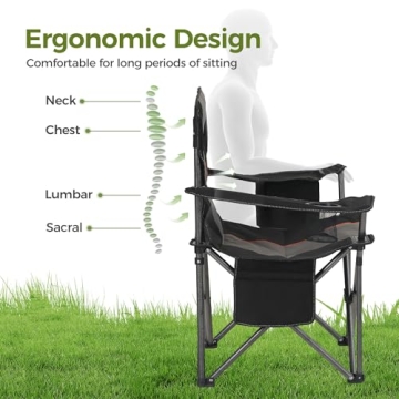 ALPHA CAMP Oversized Camping Chair for Outdoor Comfort