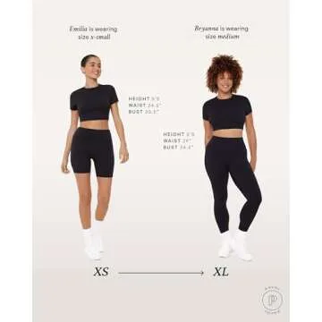 PAVOI ACTIVE LuxeCloud Women's Workout Crop Tee in Black