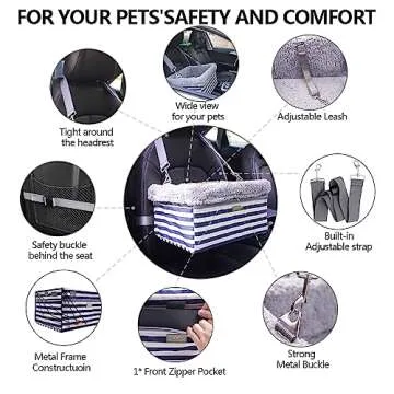 Safe and Comfortable Dog Car Seat for Small Dogs