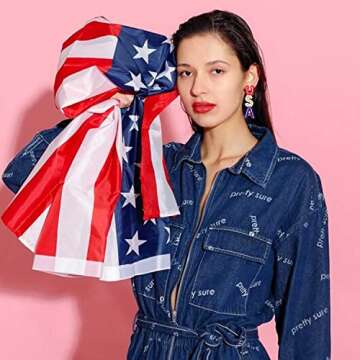 Patriotic Beaded Earrings for 4th of July Celebrations