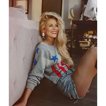 Patriotic Beaded Earrings for 4th of July Celebrations